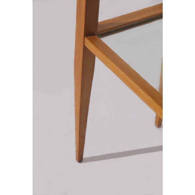 Mid-Century Italian Console Table with Mirrored Glass attributed to Gio Ponti, 1950s, in Very Good conditions. Designed...