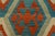 Textile Kilim Rug 4’2” X 5’6” Multicolor Wool Tribal Handwoven Oriental Carpet For Sale - Image 7 of 12