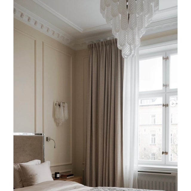 Glass Murano Wall Lamps with Drop Formed Prisms, 2000, Set of 4 For Sale - Image 7 of 8