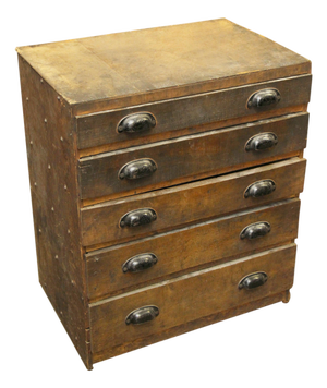 Vintage Industrial Workshop Chest of Drawers
