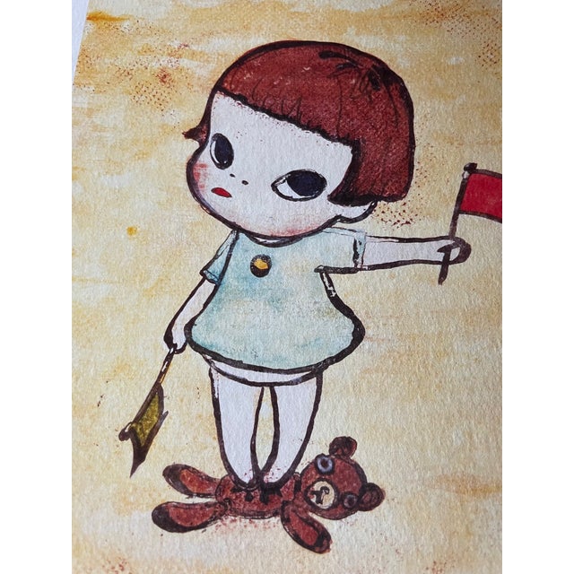 Yoshimoto Nara, Mädchen Mit Den Winkerflaggen, 1996, Copyright Yoshimoto Nara 2002, Printed in Germany For Sale - Image 11 of 13