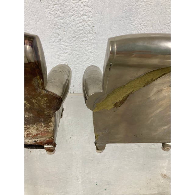 1980s Miniature Chrome Club Chairs For Sale - Image 5 of 7