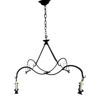 Dennis & Leen 8-Light Gothic Iron Chandelier For Sale