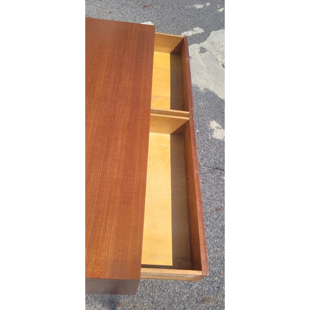 Find Mid-Century Modern 6 Drawer Low Chest Brass Legs For Sale In Philadelphia - Image 6 of 13