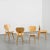 Beige 3221 Chairs by Jenzo Sakakura for Tendo Mokko, 1980s, Set of 4 For Sale - Image 8 of 11