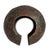 Metal Antique African Mbole Copper Anklet Currency on Stand For Sale - Image 7 of 8