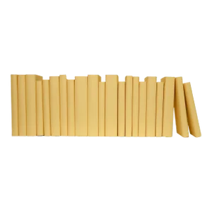 Decorative Books - Sunflower Paper Wrapped Books - Yellow Books By The Foot