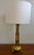 Modern Vintage Tyndale Sculptural Lotus Brass Table Lamp, Rewired For Sale - Image 3 of 7