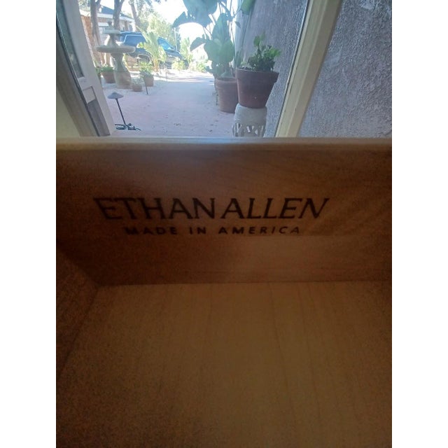 Swedish Gustavian Cottage Coastal Country Farmhouse Dresser by Ethan Allen For Sale - Image 11 of 12