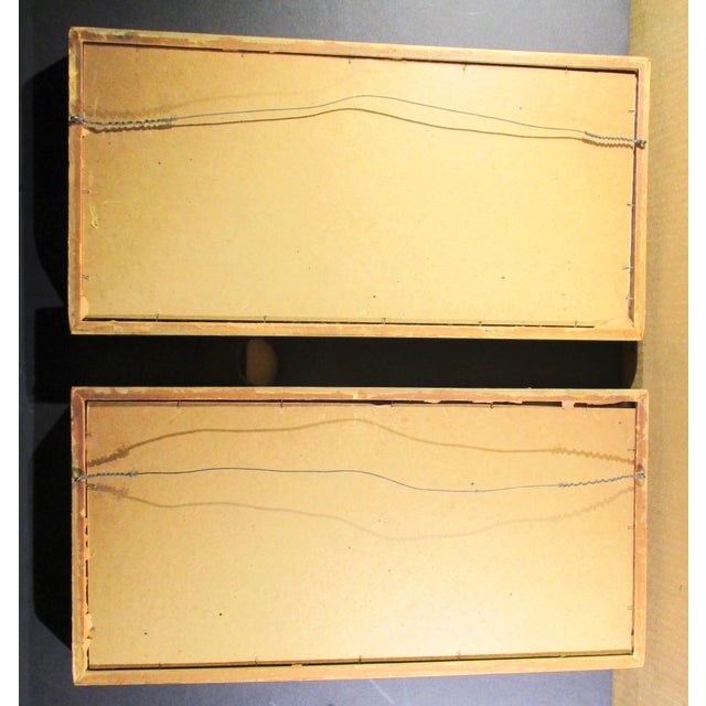 Mid 20th Century French Neoclassic Diorama Glass Prints in Shadowbox - A Pair of 2 For Sale - Image 5 of 7