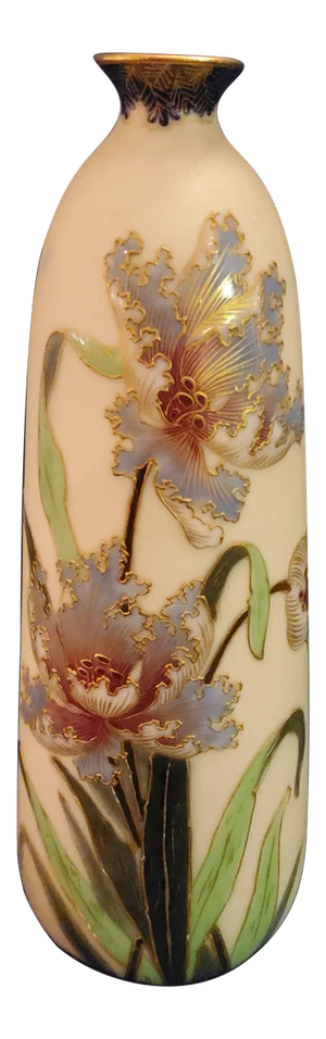 1940s German Porcelain Orchid Vase