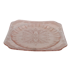 Jeannette Glass Adam Pink Depression Glass Serving Dinner Plate 4377b
