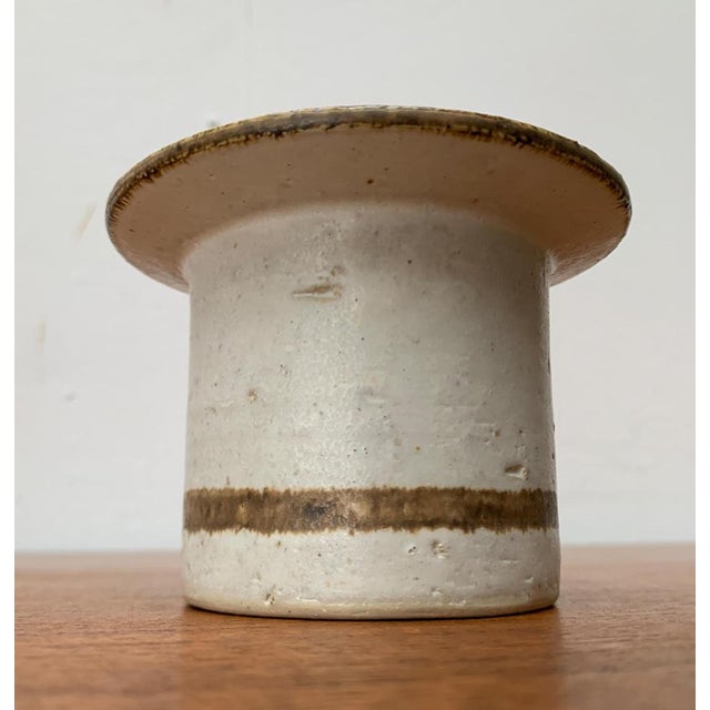 Mid-Century Danish Studio Pottery Candleholder from Axella, 1960s For Sale - Image 13 of 16