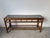 1970's Vintage Coastal Geometric Rattan & Glass Top Console Table For Sale - Image 4 of 16
