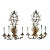 Mid-Century Hollywood Regency Italian Large Sconces - a Pair For Sale