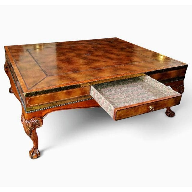 Command Center Stage with this exceptionally rare, vintage coffee table by Maitland-Smith. Renowned for blending Old World...