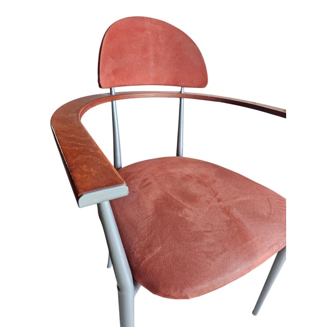 1980s Attributed to Post Modern Italian Pair of "Stiletto" Chairs For Sale In West Palm - Image 6 of 11