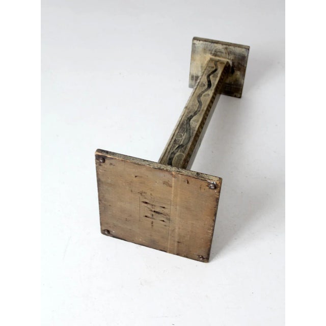 Antique Hand Painted Pedastal Stand For Sale - Image 12 of 12