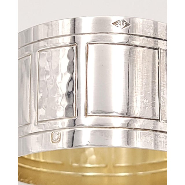 Metal Sterling Baby Cup and Napkin Ring, France Circa 1930 For Sale - Image 7 of 8