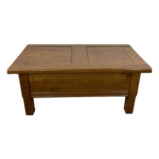Oak Coffee Table, 1980s For Sale