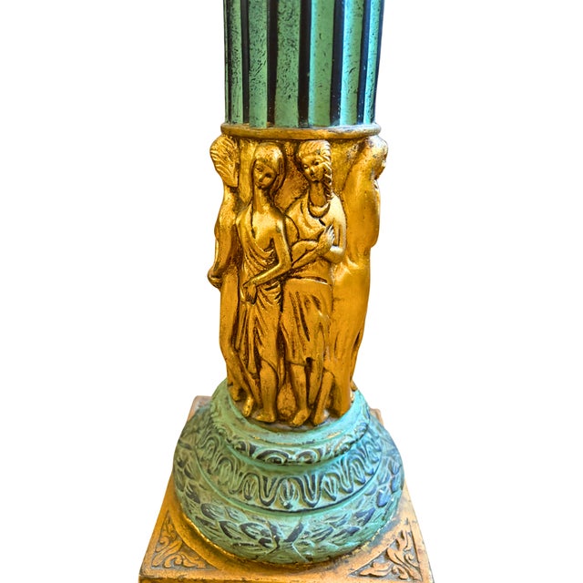 Italian Neoclassical Pedestal Column, 1900 For Sale - Image 9 of 10