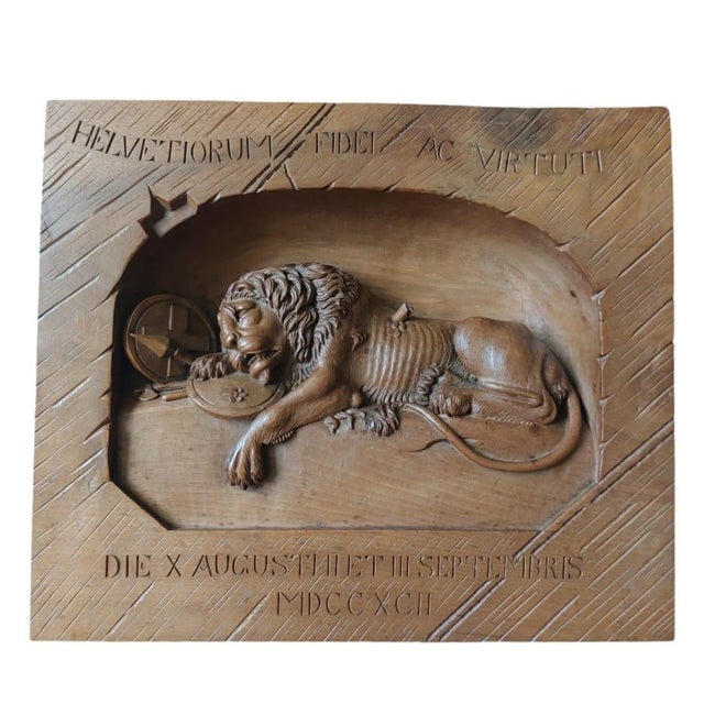 Black Forest Lion, Brienz, 1920 For Sale - Image 6 of 6