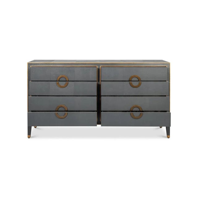 Art Deco Art Deco Style Dresser in Grey For Sale - Image 3 of 11