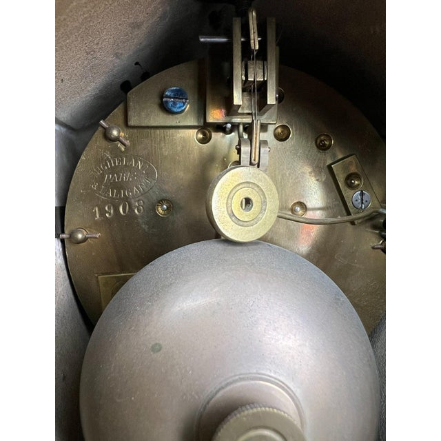 Vintage French Style Marble Clock For Sale - Image 14 of 18