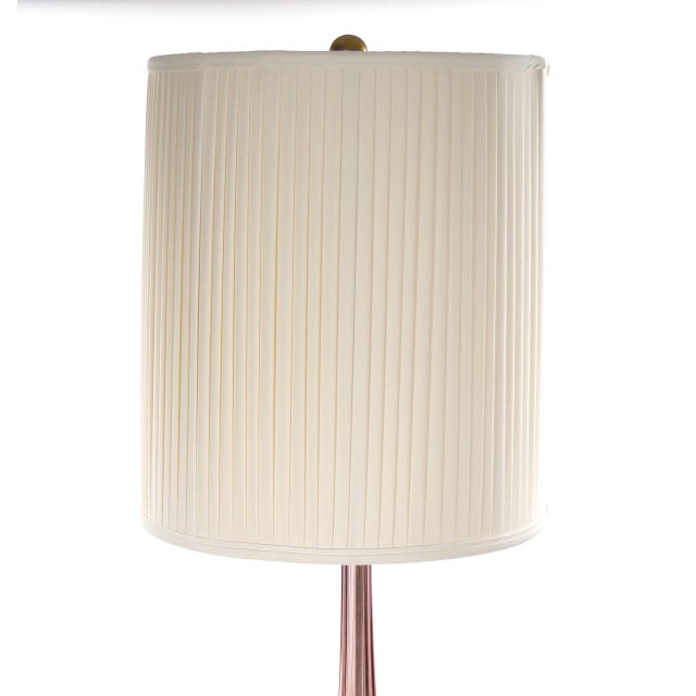 Purple Mid-Century Modern Italian Venetian Glass Ice Purple / Gold Fleck Table Lamps For Sale - Image 8 of 11