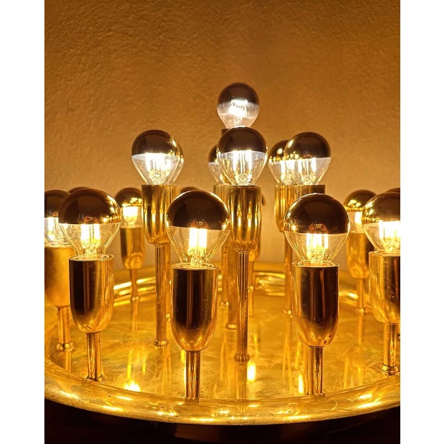 Metal Vintage Sputnik Flush Mount For Sale - Image 7 of 12