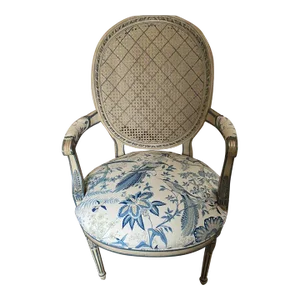 French Maison Jansen Louis XVI Style Chair Cane Back