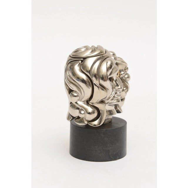 Mid-Century Modern Vintage Miguel Berrocal MIni" Portrait De MIchelle" Puzzle Sculpture, 1960's For Sale - Image 3 of 8