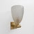Murano Pulegoso Glass and Brass Wall Sconces, Italy, 1990, Set of 2 For Sale - Image 4 of 9