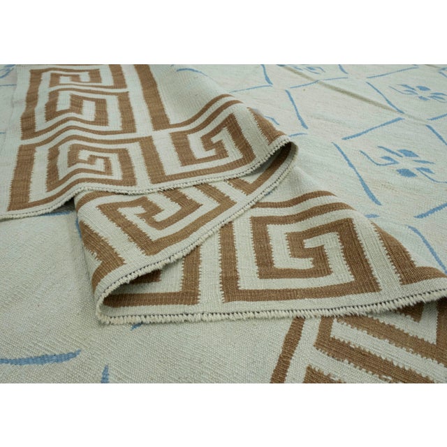 Turkish Kilim Oriental Handmade Flatweave 18'4" x 19'3" #18014 For Sale In Houston - Image 6 of 8