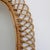 Vintage Italian Rattan Wall Mirror, 1960s For Sale - Image 9 of 12