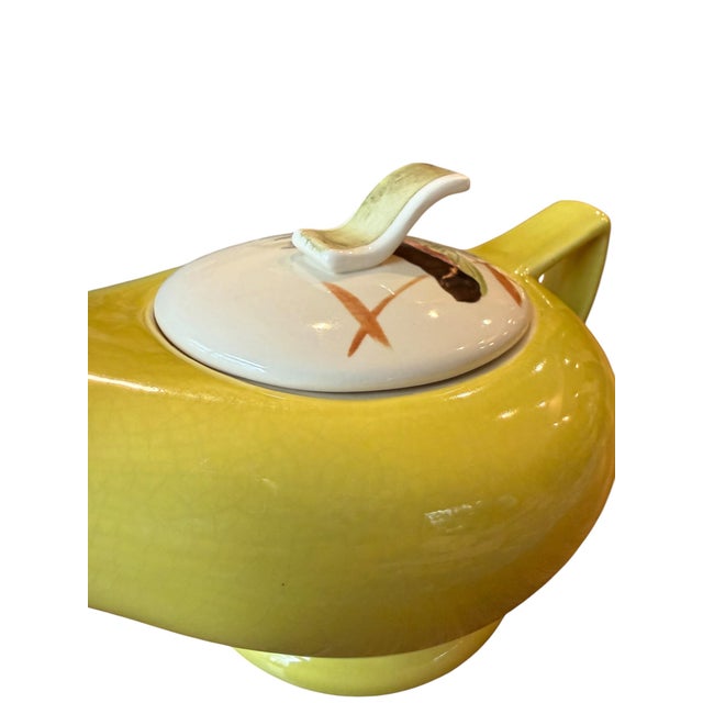 Red Wing Pottery Lotus Teapot 1950’s For Sale - Image 14 of 16