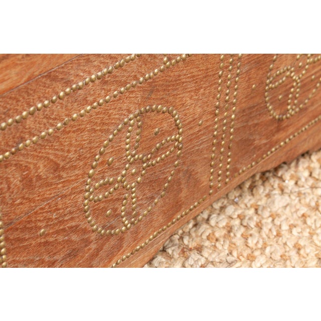 19th Century Mid 20th Century British Colonial Teak Chest For Sale - Image 5 of 8