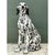 This vintage Italian ceramic dog statue captures an English Setter seated in an alert, dignified pose, its head tilted...
