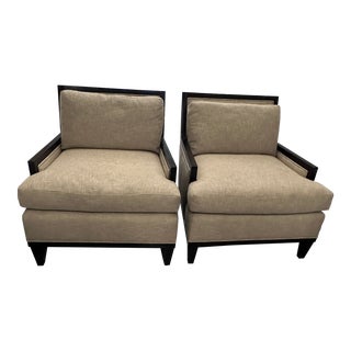 Pair of Barbara Barry Club Chairs For Sale
