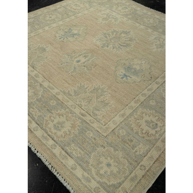 Textile Oushak Square Rug 3'2" x 3'2" #21343 For Sale - Image 7 of 8