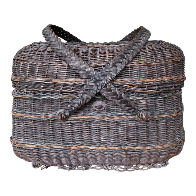 Antique French Bressan Basket For Sale