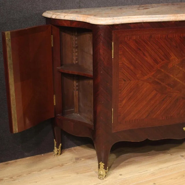 Wood Louis XV Style Sideboard, 1920s For Sale - Image 7 of 13