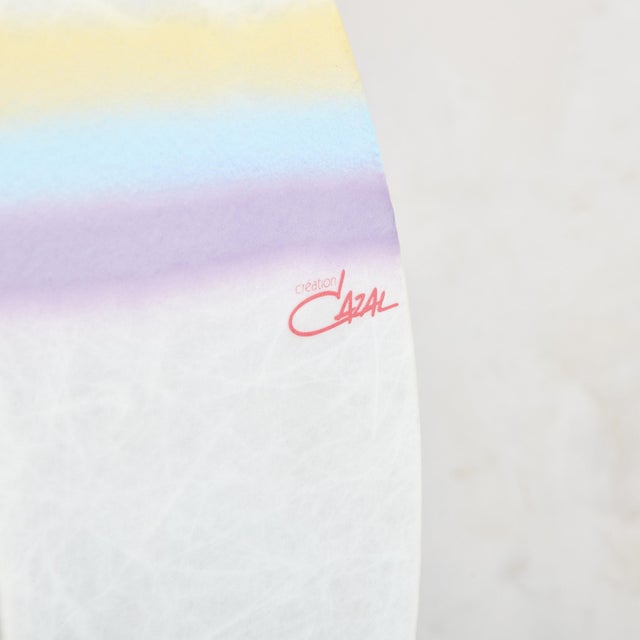 1970s Oblong Rainbow Cocoon Table Lamp by Cazal Crèation, Italy 1970s For Sale - Image 5 of 11