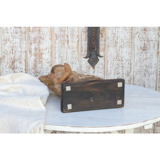 Antique Semi-Oxidized Carved Deity Statue For Sale - Image 4 of 8