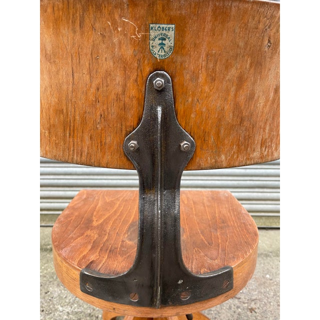 Adjustable Architects Chair by Margarete Klöber for Polstergleich, Germany, 1930s For Sale - Image 8 of 10