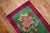 Contemporary Zabihi Collection Art Deco Large Flower Mat Size Rug - 2' x 2'10" For Sale - Image 3 of 5