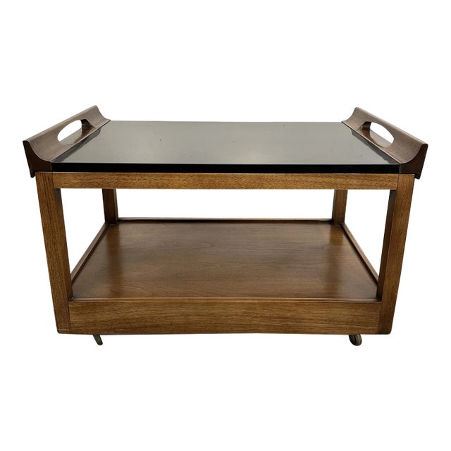 Mid Century Modern Drexel Serving Tray Side Table For Sale