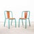 Tan Rexine T37 Dining Chairs with Sea Green Frames from Tolix, 1950s, Set of 10 For Sale - Image 11 of 13