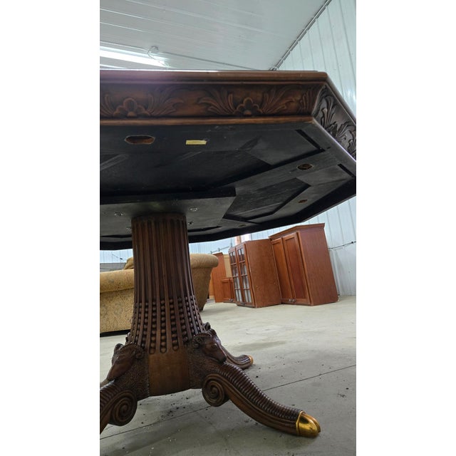 Maitland-Smith Poker Table With 8 Century Furniture Chairs For Sale - Image 15 of 18