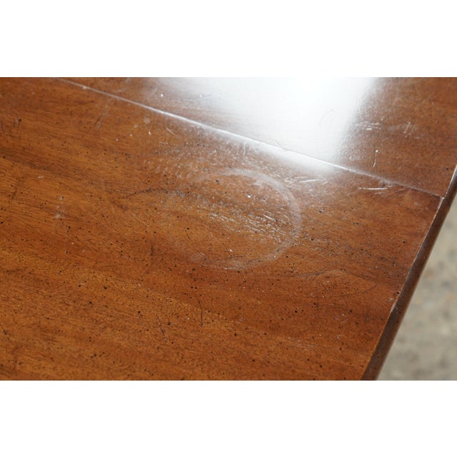 Wood Davis Cabinet Cumberland Valley Queen Anne Walnut Double Pedestal Dining Table For Sale - Image 7 of 12
